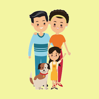 Korean family in Mid levels