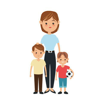 Korean Family with 2 children
